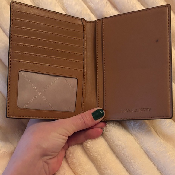 Michael Kors Black and Brown Signature Passport & Card Holder - Picture 2 of 5